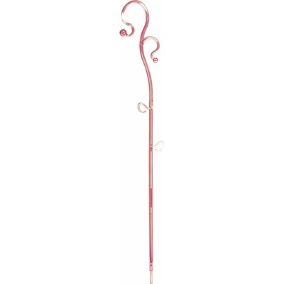PROSPERPLAST Podpera na orchideu DECOR III ružová transparentná 39 cm