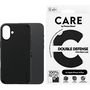 Image 1 of Panzer Гръб CARE by PanzerGlass за iPhone 16 Plus, Feature Case Double Defence - Черен
