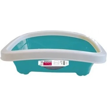 Image 1 of Mpets Memphis Cat Litter Tray with Rim - открита котешка тоалетна с борд 49, 2 x 39, 5 x 15 см - 20100399