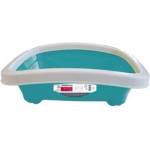 Mpets Memphis Cat Litter Tray with Rim - открита котешка тоалетна с борд 49, 2 x 39, 5 x 15 см - 20100399