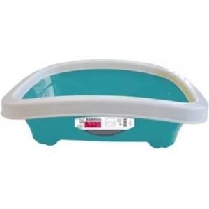 Mpets Memphis Cat Litter Tray with Rim - открита котешка тоалетна с борд 49, 2 x 39, 5 x 15 см - 20100399