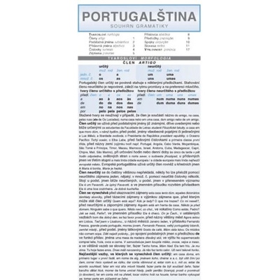 Portugalština souhrn gramatiky Jaroslava Jindrová