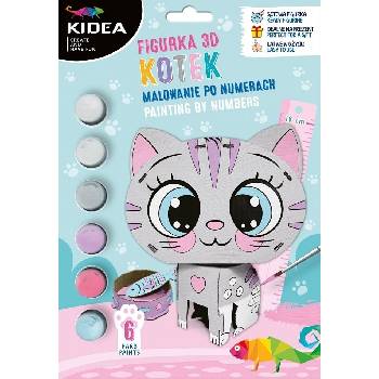 Image 1 of kidea - 3D фигура за оцветяване Коте 98491