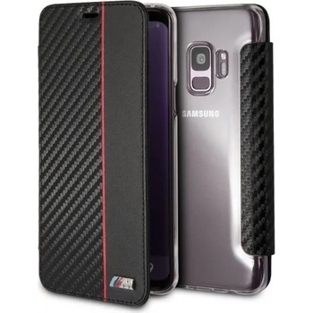 Калъф BMW M Carbon Leather Book за Samsung Galaxy S9 (BMBKTRS9CAPRBK)