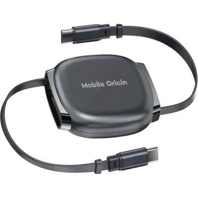 Mobile Origin MO-CB7-SPG 100W Samonavíjecí USB-C na USB-C šedý