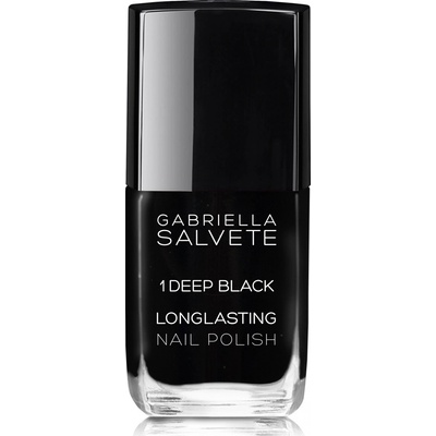 Gabriella Salvete Longlasting Enamel lak na nehty 01 Deep Black 11 ml – Zboží Dáma