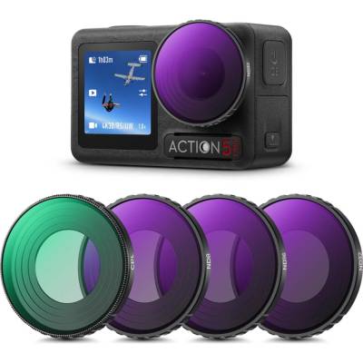 K&F DJI Osmo Action 4/5 PRO 4pcs Filter Kit (PL+ND8+ND16+ND32) K&F Concept