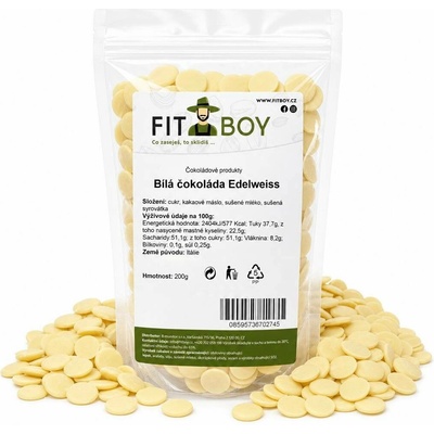 Fitboy Bílá Edelweiss 200 g