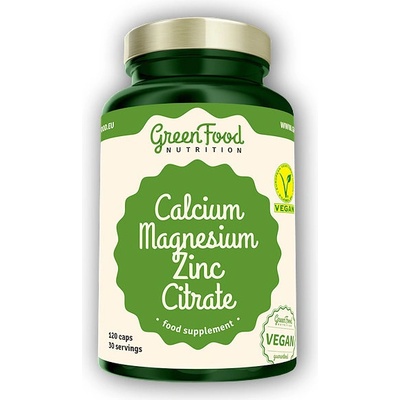GreenFood Nutrition Vápnik horčík citrát zinočnatý 120 kapsúl