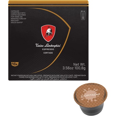 Tonino Lamborghini Кафе капсули Tonino Lamborghini Cortado Dolce Gusto, 16бр