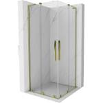 Mexen Velar L Duo плъзгаща се душ кабина 90 x 90 cm, прозрачно, златно - 871-090-090-02-03-50 (871-090-090-02-03-50)