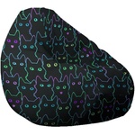 PUFRELAX Пуф круша, 320л. , Nirvana Grande, Cute Cat, Водоустойчив, Перящ се калъф, Пълнеж от Полистиролни перли, принт, 8471 (PUF-G-NGR-TEXP-CUT) - topmarket