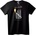 NOONEBRAND Тениска BURN Дизайн Запалка - XS, Black