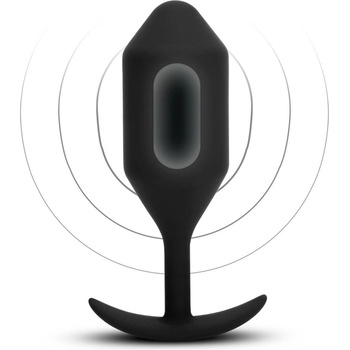 b-Vibe Вибрационен тежък щепсел 5 черен