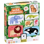 BANANA PANDA Бебешки пъзел Banana Panda 18 в 1 - Диви животни (49262) - baby
