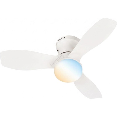 Brilo - LED Димируем таванен вентилатор PAN LED/15W/230V 3000-6500K бял+ДУ (BL2360)