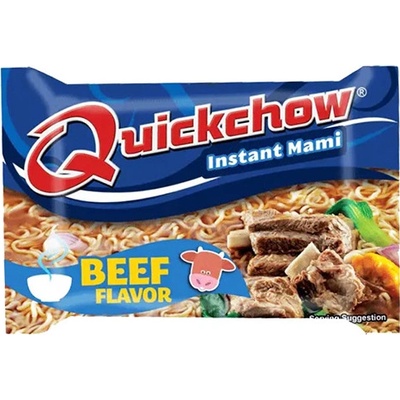 Quickchow Instantní nudlová polévka s hovězí příchutí 55 g – Zbozi.Blesk.cz