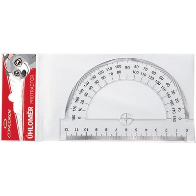 Concorde úhloměr 12 cm transparentní A65574