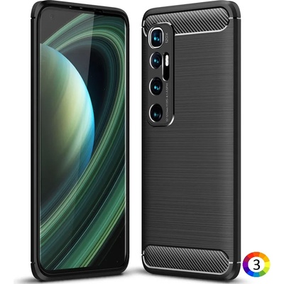 Xiaomi Mi 10 Ultra Удароустойчив Carbon Fiber Калъф и Протектор