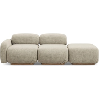 makamii Бежов модулна лежанка от букле (десен ъгъл) Ailani - Makamii (AILANI_3SOR_7_W1_C3)