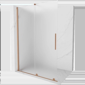 Mexen Velar плъзгаща се душ-преграда Walk-in 150 x 200 см, матирано 8 мм, матирана мед - 871-150-000-33-65 (871-150-000-33-65)