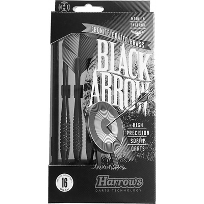 HARROWS T16K Šípky s plastovým hrotom SOFT BLACK ARROW 14g