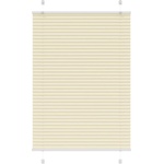 vidaXL Плисирана щора Cream 100x150 cm Ширина на плата 99, 4 cm (4015296)