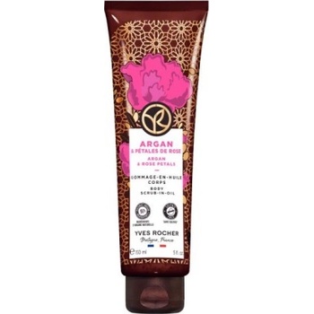 Yves Rocher BAIN NATURE Ексфолиант за тяло Арган и роза 150 ml