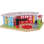 Bigjigs Rail Ексклузивно депо за 5 влакчета (BJT192)