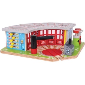 Bigjigs Rail Ексклузивно депо за 5 влакчета (BJT192)