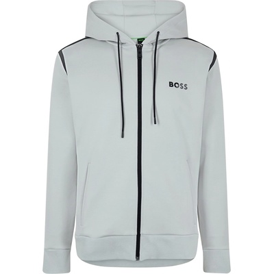 HUGO BOSS Суичър Boss Men's Saggy Tape X Zip-up Hoodie - Lt Pas Grey 054