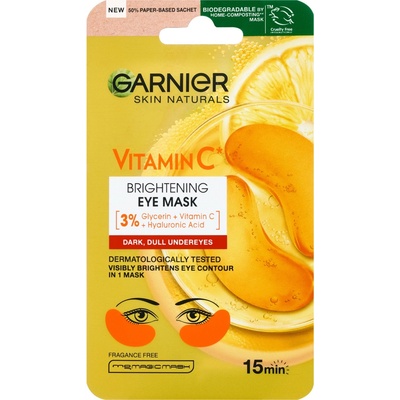 GARNIER Skin Naturals očná maska na rozjasnenie očného okolia s vitamínom C 5 g