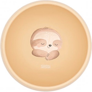 Sassi Силиконова купичка с вакуум Sassi - Gnawy The Sloth, оранжева (SI0702)
