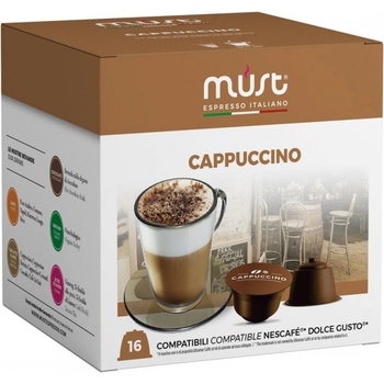 Must Cappuccino 16 бр. кафе капсули, съвместими с Dolce Gusto (761357)