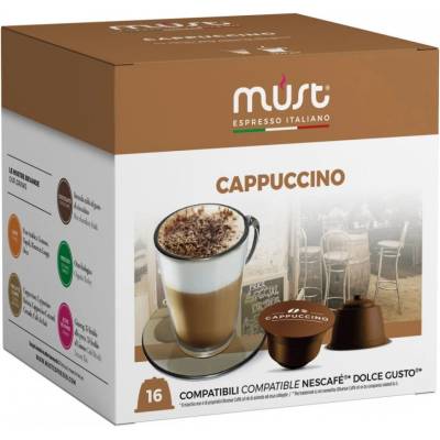 Must Cappuccino 16 бр. кафе капсули, съвместими с Dolce Gusto (761357)