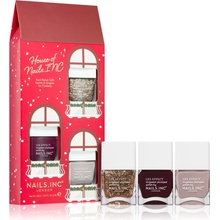 Nails Inc. House Of Nails.INC Happy Holly-Days lak na nechty 14 ml + Home For Christmas lak na nechty 14 ml + Be-Wreath In Magic lak na nechty 14 ml