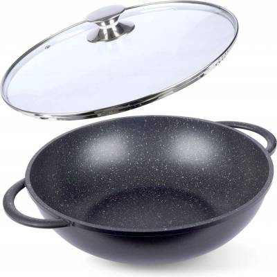 Orion Wok žulový 32 cm s pokrievkou