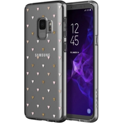 Incipio Classic Case Design Series - дизайнерски удароустойчив TPU кейс за Samsung Galaxy S9 (прозрачен-розов)