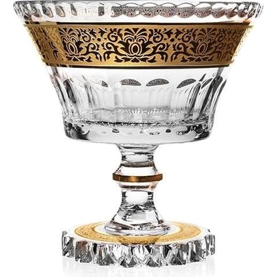 Bohemia Crystal Ručně broušená mísa na noze Cipísek Romantic 205 mm