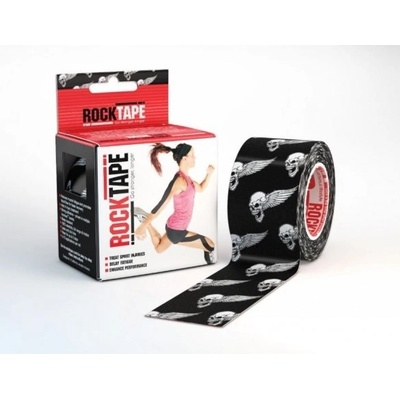 RockTape kineziologický tejp lebky černé 5 cm x 5 m
