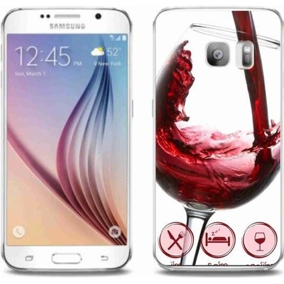 Pouzdro mmCase Gelové Samsung Galaxy S6 Edge - sklenička vína červené – Zbozi.Blesk.cz