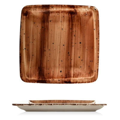 Gural Porselen - Brown Квадратна чиния 22x22cm. (NBNORD22X22DU50KH) (0180450)