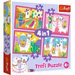 Trefl Пъзел Trefl 4 в 1 - Лами на ваканция (34322) - ozone