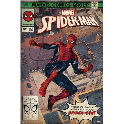 Plagát, Obraz - Spider-Man - Comic Front, (61 x 91,5 cm)