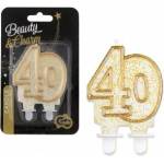 GoDan Cake number 40 zloty contour