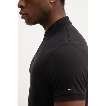 Tommy Hilfiger Памучна тениска с яка Tommy Hilfiger в черно с изчистен дизайн MW0MW39552 (MW0MW39552)