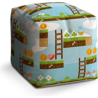 Sablio Taburet Cube Videohra 2 - 50x50x50 cm