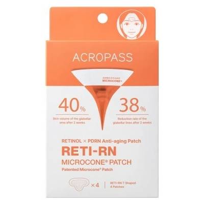Acropass Retinol Reti-Rn Microcone® Patch T-Shape mikrojehličkové náplasti anti-age 4 ks
