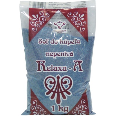 Relaxa nepenivá soľ do kúpeľa Mäta prieporná 1 kg
