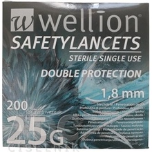 Wellion Safety Lancets jehly jednorázové 28G 200 ks